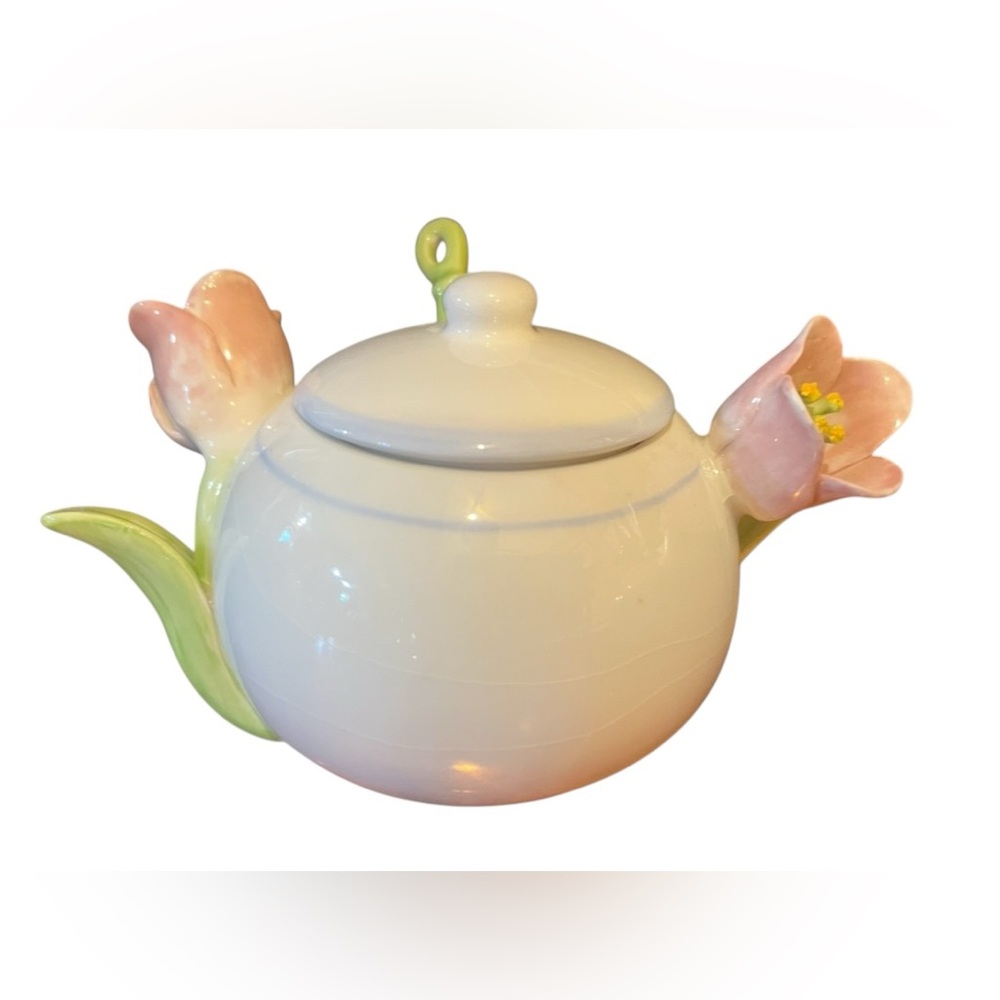 Vintage Avon ‘Elegant Blooms’ Sugar Bowl & Spoon